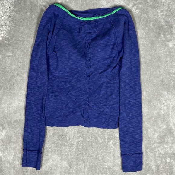 Free People Cardigan Womens XS We The Free Tipton Cardi Cropped Preppy Fall - Picture 6 of 7